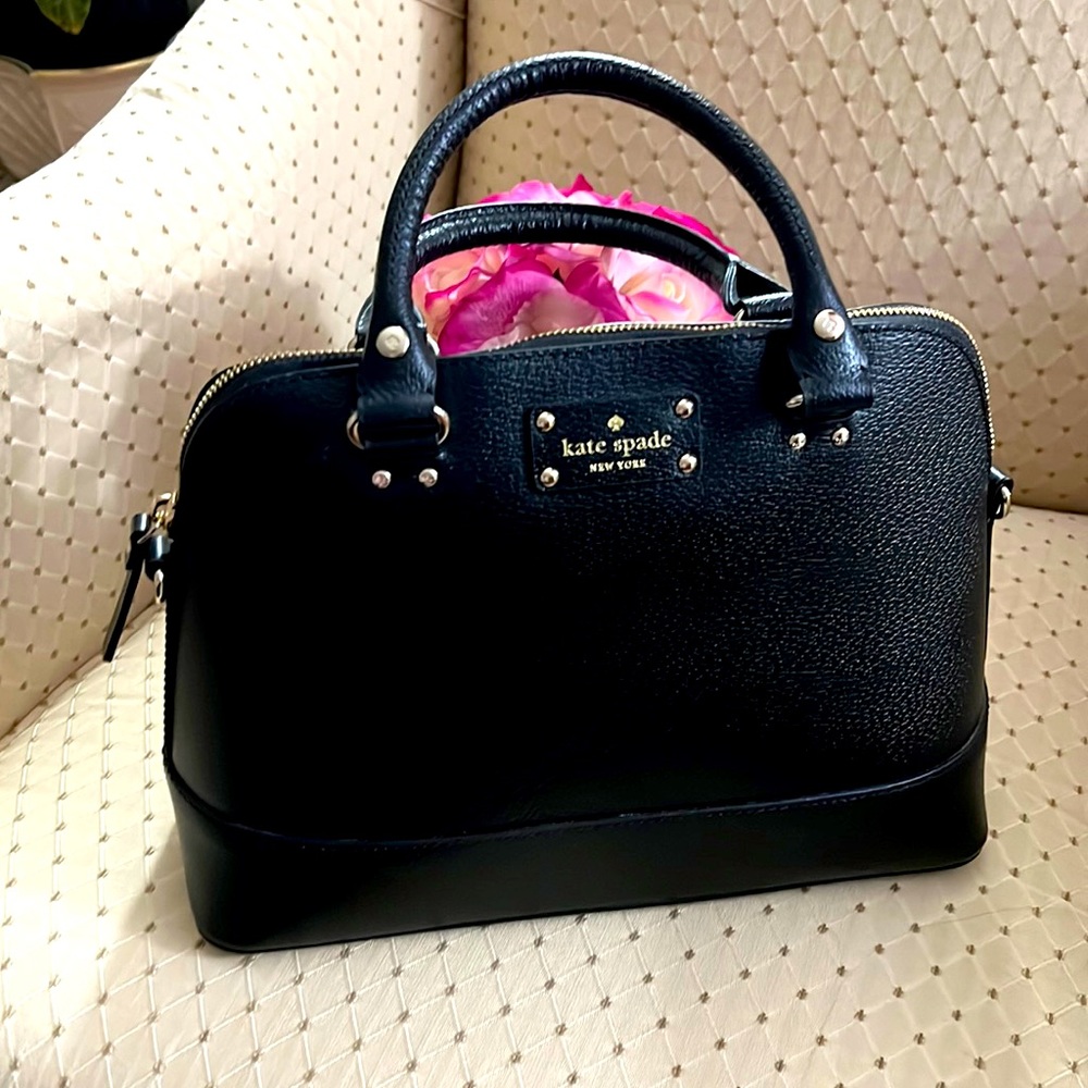 Kate Spade ♠️ New York Grove Street Carli black satchel LIKE NEW!